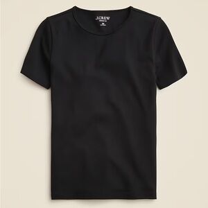 J Crew perfect-fit short-sleeve T-shirt black size 2X 00% cotton
